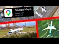 Planes on Google maps