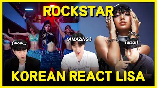 KOREAN REACT LISA ROCKSTAR Official Music Video 