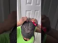 Braiding my hair in a swoop ponytail