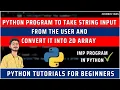 Creating 2D Array Take input from User Python Numpy Tutorial