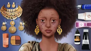 ASMR Black Beauty Homeless Transformation // Royalty Makeover