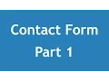 Arabic Tutorial Create Template 3 - Create Contact Form Part 1