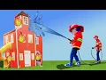 Download Lagu The Kids dressed as firemen put out a burning building - Compilation 🏚🔥