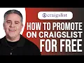 How to Promote on Craigslist for Free EASY Guide