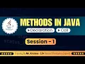 Methods in Java Declaration and Calling With Example Programs Java Telugu Tutorials Krishna