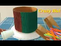 Lagu Crazy Hat Craft for Environment Day/ Recycle Crazy Hat Craft for School Project