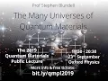 Download Lagu The Many Universes of Quantum Materials - 2019 Quantum Materials Public Lecture