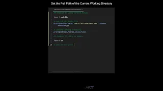 Get the Full Path of the Current Working Directory in Python Python Examples Python Tutorial