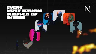 Next js Animated Cursor Trail Where Every Image Unfolds and Chops Up Mid-Air