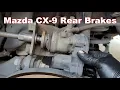 2016 Mazda CX-9 Rear Brake Pad Replacement 2016-2021 with Electronic Parking Brake