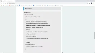 Java IO Streams Input-output in Java with Examples InputStream and OutputStream classes in Java
