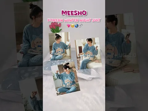 Korean Winter Night Suit π€πβ¨#korean #winter #nightwear #kawaii #aesthetic #unboxing #shortsfeed #fyp