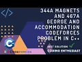 344A magnets and 467A George and Accommodation codeforces problem in c codeforces for beginners