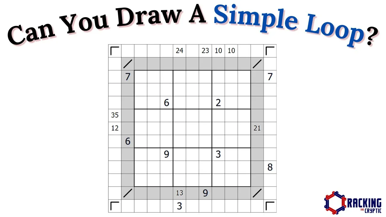 Can You Draw A Simple Loop Through A Sudoku?