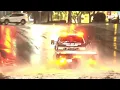 West Covina CA Vehicle Stuck in Flooded Roadway Under 10 Freeway