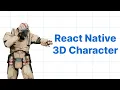 React Native 3D Three Js 3D Character With Animation Using React Three Fiber