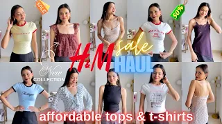 H M SALE Haul Tops T-Shirt