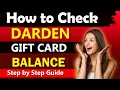 Check Darden Gift Card Balance Online Phone Updated Method Gift Card Balance Darden