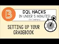 5 MINUTE D2L HACKS Setting up your Gradebook