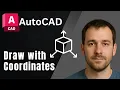 AutoCAD Draw Line with Absolute Coordinates 2025 Precision Drawing Guide