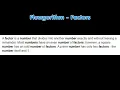 Flowgorithm - Factors