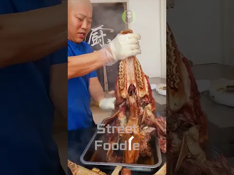 Braised Donkey Head｜Street Food