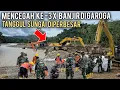 TANGGUL SUNGAI DESA GAROGA DIPERBESAR BERSAMA TNI AD
