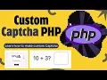 Custom Captcha in php How to Create Custom Captcha in PHP Step by Step Tutorial