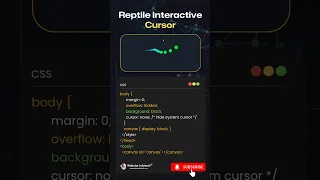 Reptile Interactive Cursor in JS