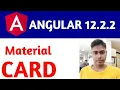 Angular 12 Tutorial For Beginners Mat Card Tutorial For Beginners Material Card Angular Material