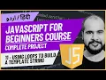 11 Using Loops to build a Template String JavaScript Full Course in with Project 2024