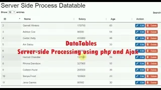 DataTables - Server-side Processing using php and Ajax Part 1 by Sokchab