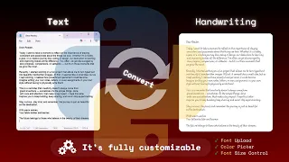 Convert Text to Handwriting Python Project Tutorial