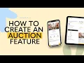How To Create An Auction Feature on Oktion