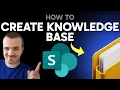 How to Create a Knowledge Base in SharePoint Step by Step