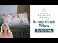 Springtime Inspired DIY Pillow Bunny Patch Pillow - At Home WIth Misty