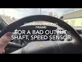 2012 Ford F150 P0720 P0722 lead frame replacement for bad output shaft speed sensor
