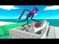 Download Lagu Monsters Jump Over Monster Sharks - Animal Revolt Battle Simulator