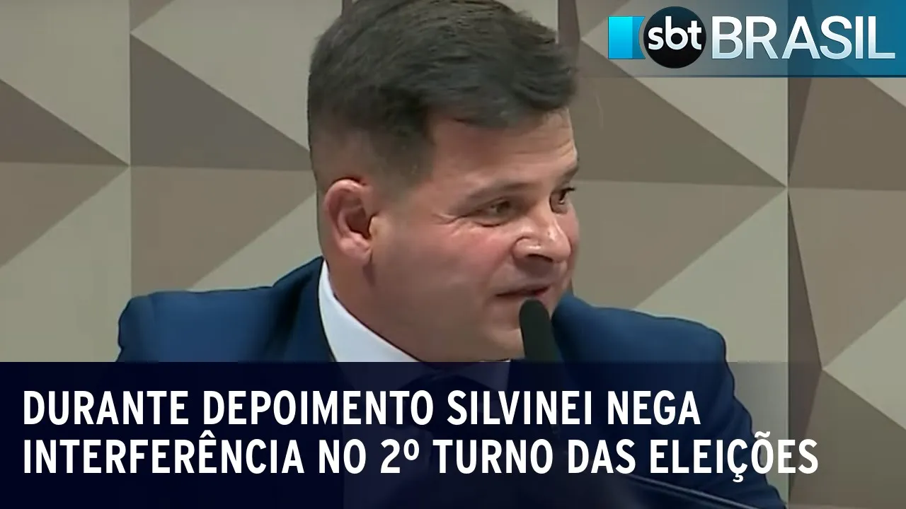 Durante depoimento Silvinei nega interferência no 2º turno das eleições | SBT Brasil (20/06/23)