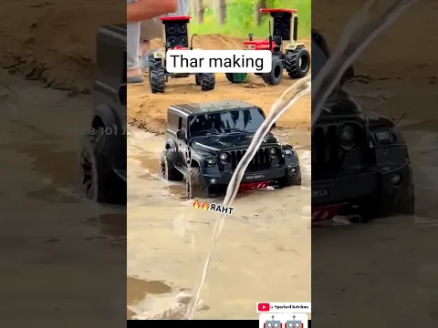 how to make remote control Thar car || 4x4 Thar kese banaye #car  @StoryWithCatoon009 #shorts