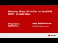 Re host JBoss EAP on OpenShift Container Platform OCP - Detailed steps