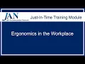 Just-in-Time Training Module Ergonomics in the Workplace