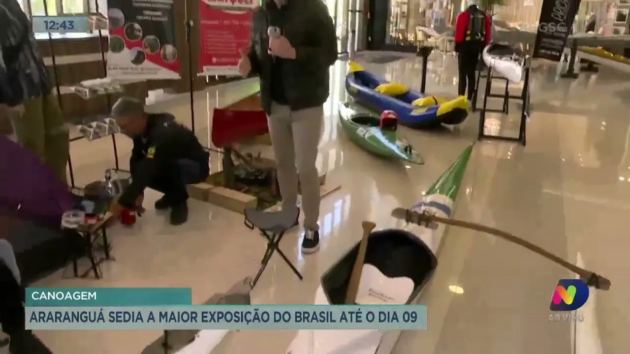 Exposição Nacional de Canoagem acontece em Araranguá, no Sul de SC