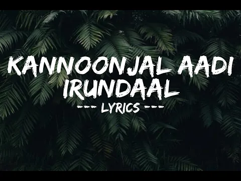 Download MP3 Kannoonjal Aadi irundaal Cover Song| lyrics | Black Memories