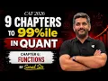 9 Chapters to Score 99 ile in CAT Quant Chapter 6 Functions CAT 2026 Saral Sir