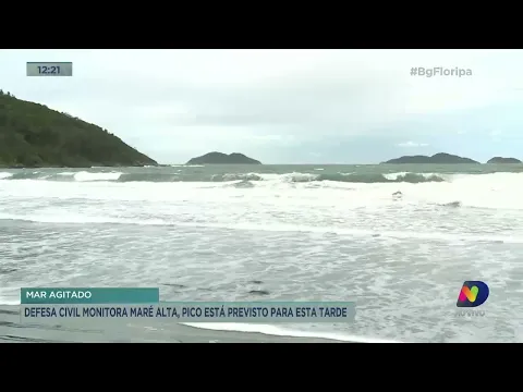 Defesa Civil monitora maré alta, pico está previsto para esta tarde