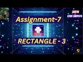 Rectangle-3 Assignmnet-7 CCBP NxtWave CCBP 4 0 Telugu Python Coding Python