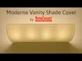 Moderne Vanity Light Cover - DIY Conversion Kit for Hollywood Lights