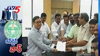 Telangana Transport Employees Oppose Privatisation Of Vehicles Registration TRS Govt TV5 News 