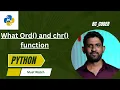 ord and chr function in python Hindi full explain CoderNileshSomkule